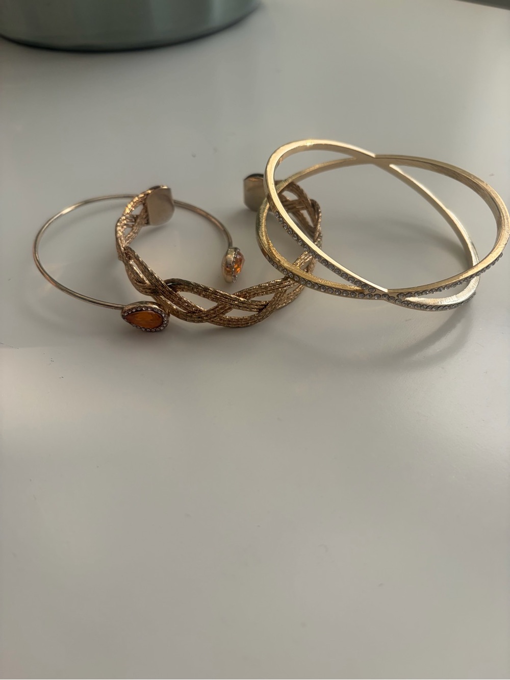 Gold-Tone Women's Bangle Bracelet Set
